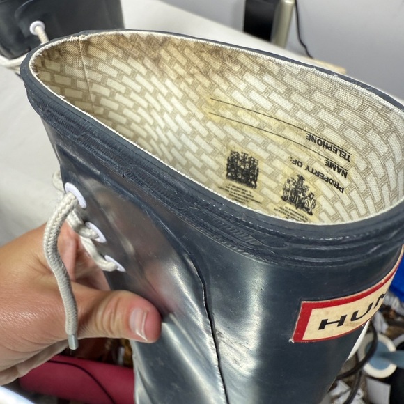 Hunter Kids Youth Tall Ackley Rain Boots Size 11M 12F - Picture 8 of 15